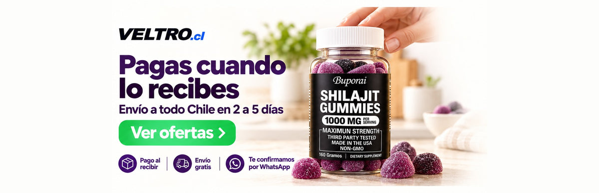 Pagas cuando lo recibes. Gomitas de Shilajit con envío a todo Chile