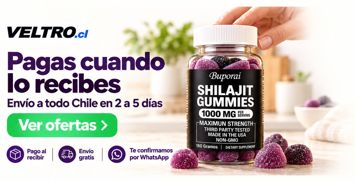 Pagas cuando lo recibes. Gomitas de Shilajit