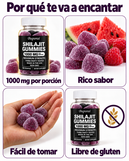 Beneficios de las gomitas de Shilajit